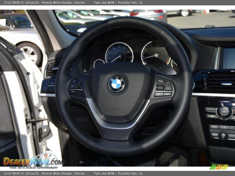 2016 BMW X3 xDrive28i Mineral White Metallic / Mocha Photo #19