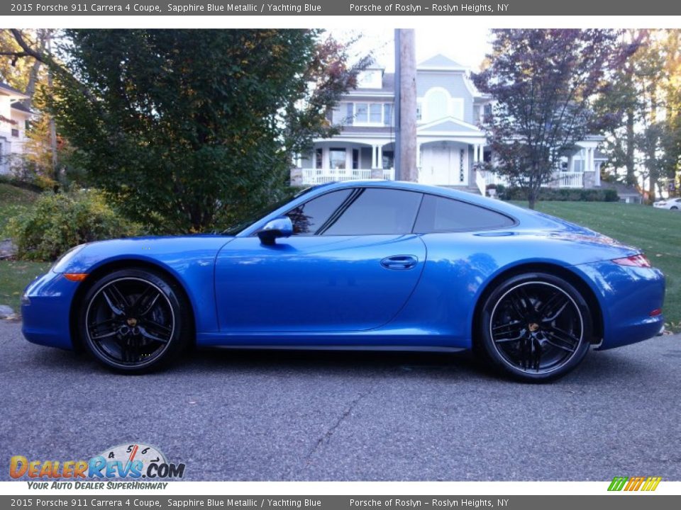 Sapphire Blue Metallic 2015 Porsche 911 Carrera 4 Coupe Photo #3