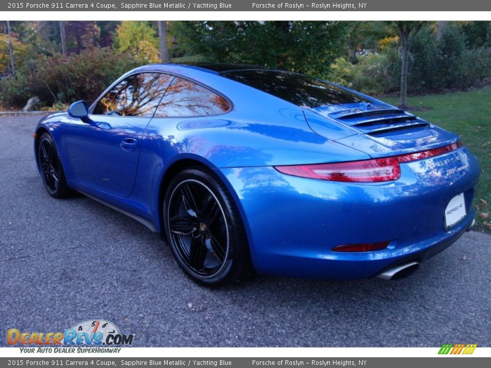 2015 Porsche 911 Carrera 4 Coupe Sapphire Blue Metallic / Yachting Blue Photo #4