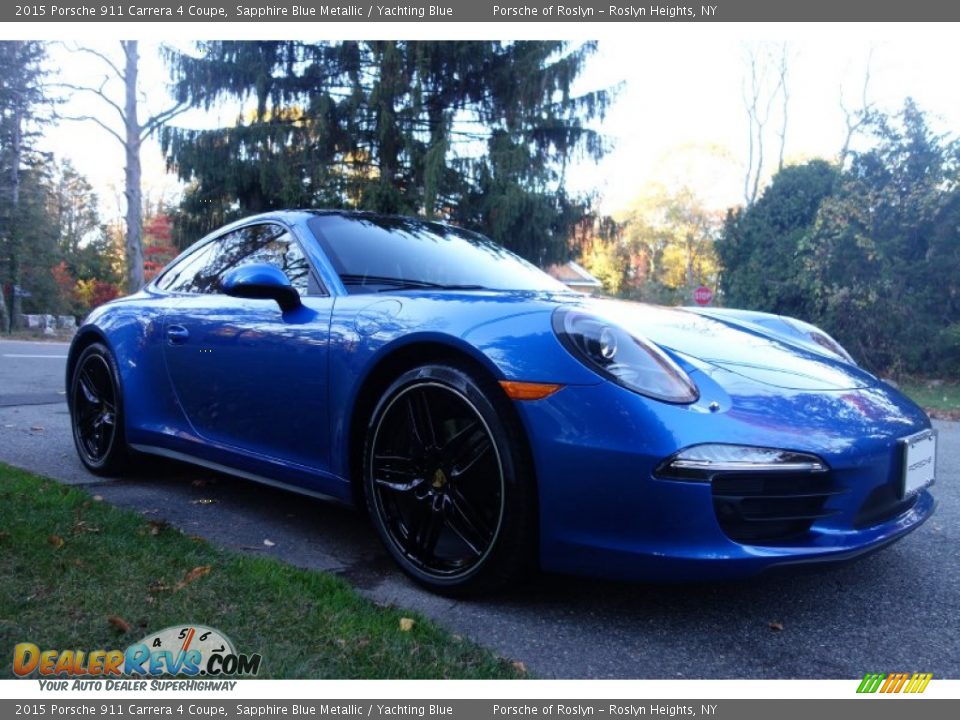 2015 Porsche 911 Carrera 4 Coupe Sapphire Blue Metallic / Yachting Blue Photo #8