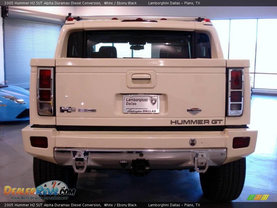 2005 Hummer H2 SUT Alpha Duramax Diesel Conversion White / Ebony Black Photo #28