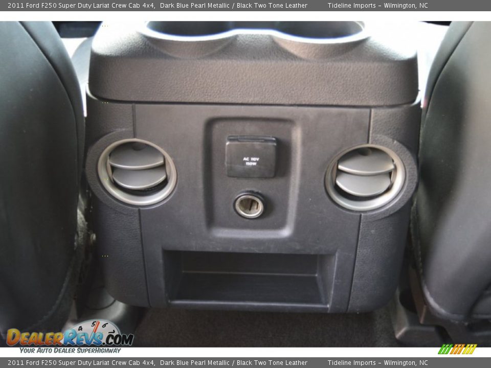 2011 Ford F250 Super Duty Lariat Crew Cab 4x4 Dark Blue Pearl Metallic / Black Two Tone Leather Photo #26
