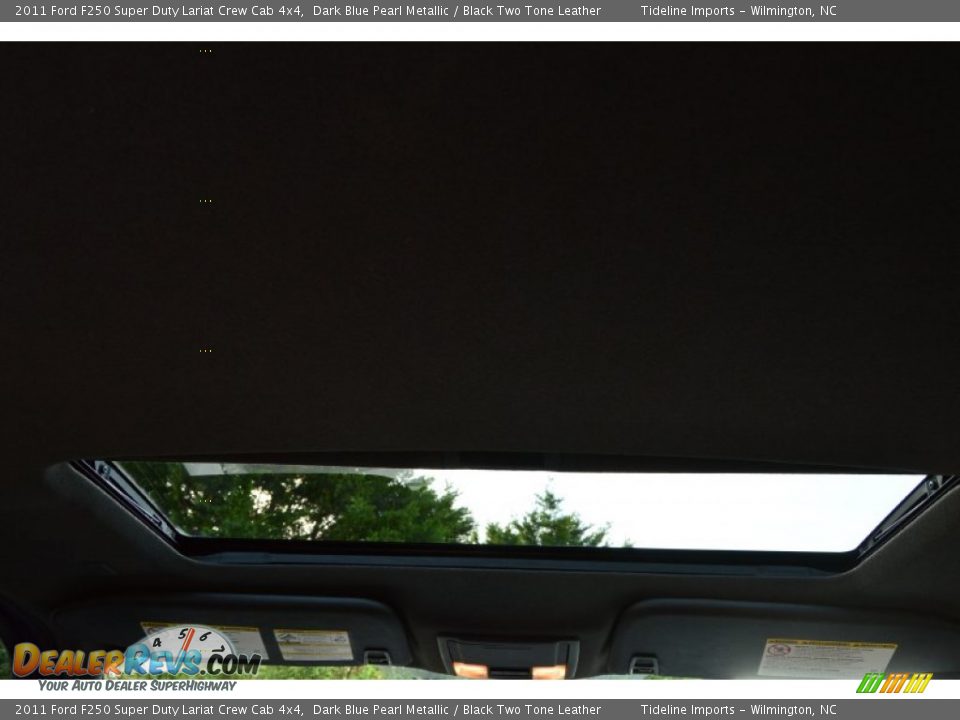 2011 Ford F250 Super Duty Lariat Crew Cab 4x4 Dark Blue Pearl Metallic / Black Two Tone Leather Photo #27