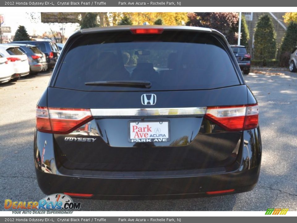 2012 Honda Odyssey EX-L Crystal Black Pearl / Truffle Photo #4