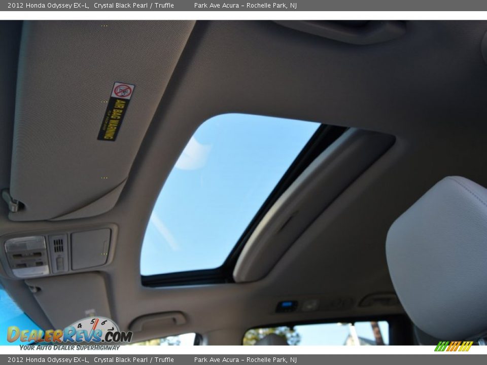 2012 Honda Odyssey EX-L Crystal Black Pearl / Truffle Photo #14