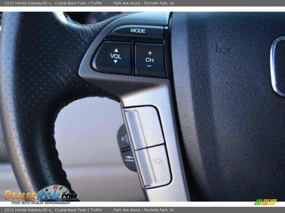 2012 Honda Odyssey EX-L Crystal Black Pearl / Truffle Photo #19