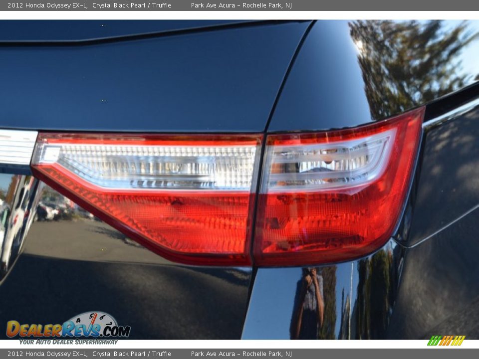 2012 Honda Odyssey EX-L Crystal Black Pearl / Truffle Photo #24