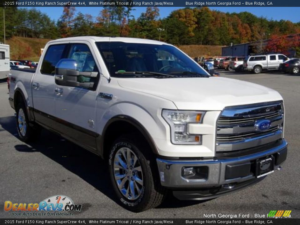2015 Ford F150 King Ranch SuperCrew 4x4 White Platinum Tricoat / King Ranch Java/Mesa Photo #7