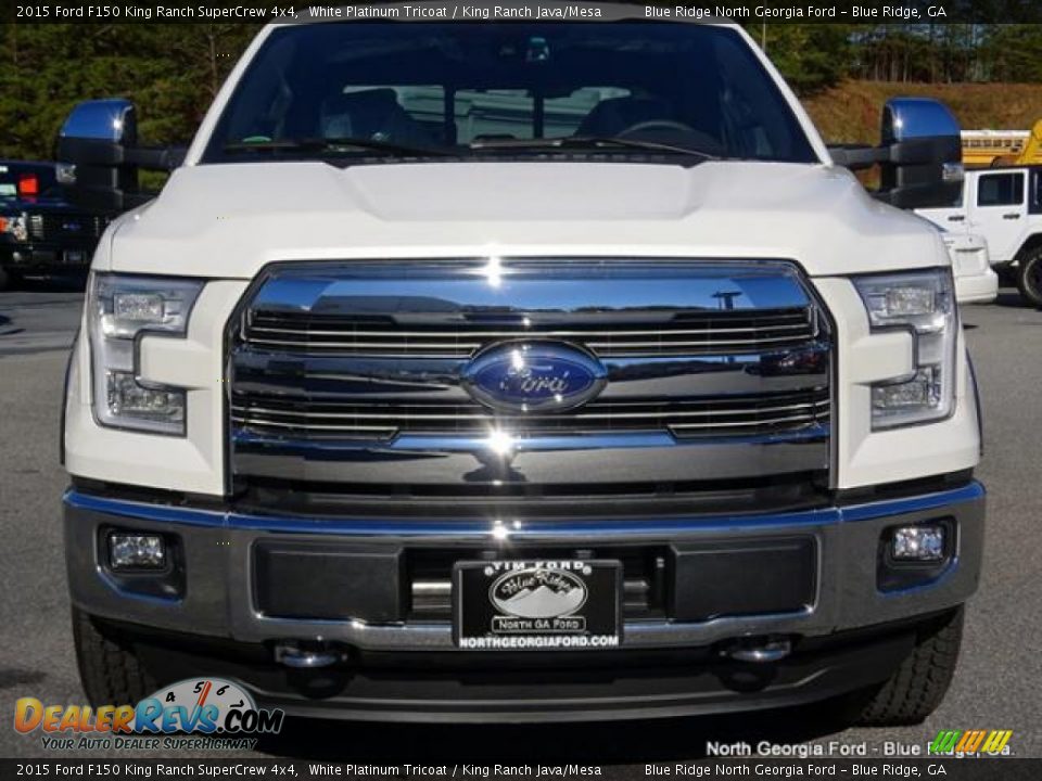 2015 Ford F150 King Ranch SuperCrew 4x4 White Platinum Tricoat / King Ranch Java/Mesa Photo #8