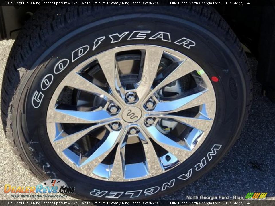 2015 Ford F150 King Ranch SuperCrew 4x4 White Platinum Tricoat / King Ranch Java/Mesa Photo #9