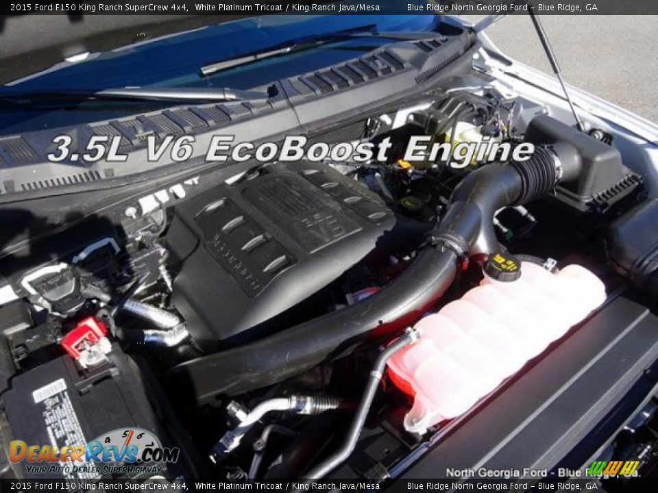 2015 Ford F150 King Ranch SuperCrew 4x4 White Platinum Tricoat / King Ranch Java/Mesa Photo #10