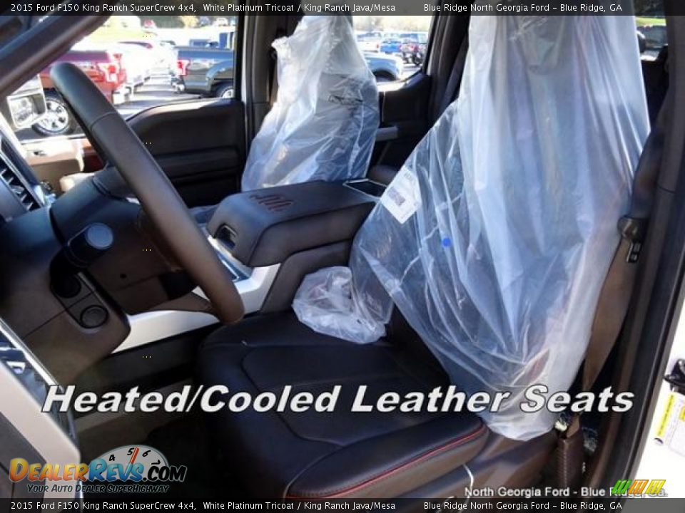2015 Ford F150 King Ranch SuperCrew 4x4 White Platinum Tricoat / King Ranch Java/Mesa Photo #11