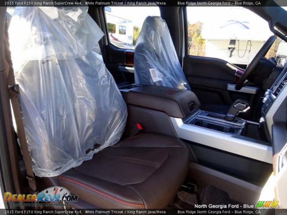 2015 Ford F150 King Ranch SuperCrew 4x4 White Platinum Tricoat / King Ranch Java/Mesa Photo #12