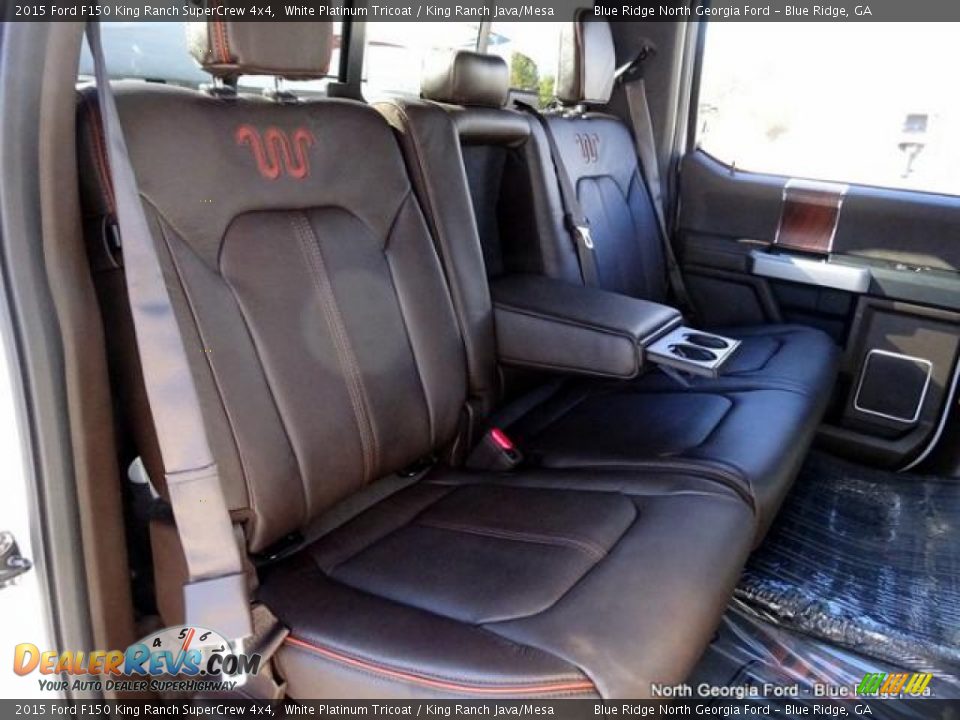 2015 Ford F150 King Ranch SuperCrew 4x4 White Platinum Tricoat / King Ranch Java/Mesa Photo #14