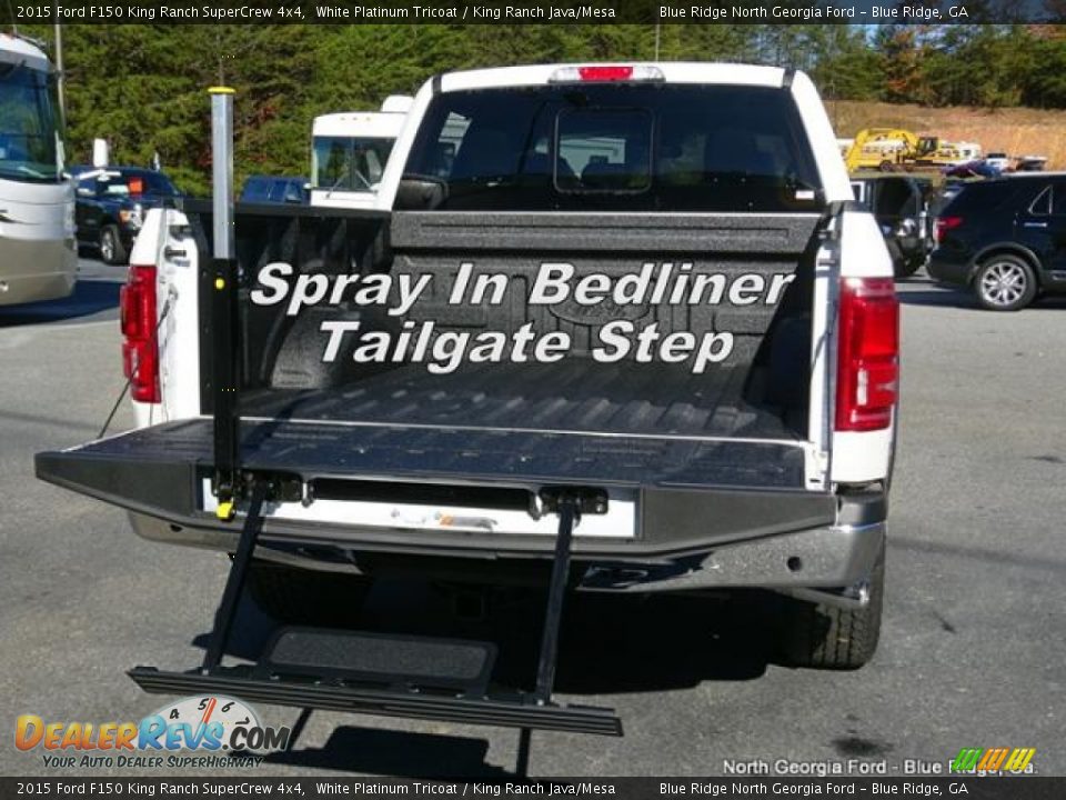 2015 Ford F150 King Ranch SuperCrew 4x4 White Platinum Tricoat / King Ranch Java/Mesa Photo #15