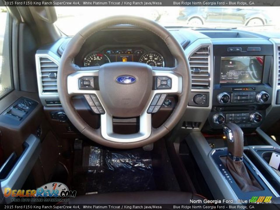 2015 Ford F150 King Ranch SuperCrew 4x4 White Platinum Tricoat / King Ranch Java/Mesa Photo #16