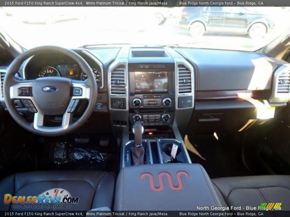 2015 Ford F150 King Ranch SuperCrew 4x4 White Platinum Tricoat / King Ranch Java/Mesa Photo #17