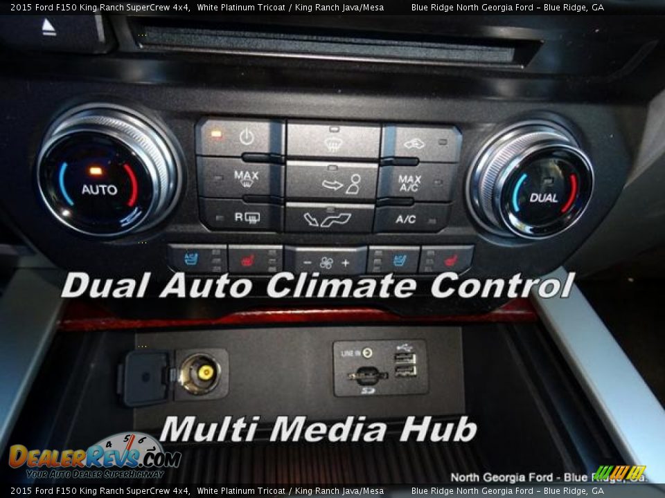 2015 Ford F150 King Ranch SuperCrew 4x4 White Platinum Tricoat / King Ranch Java/Mesa Photo #24