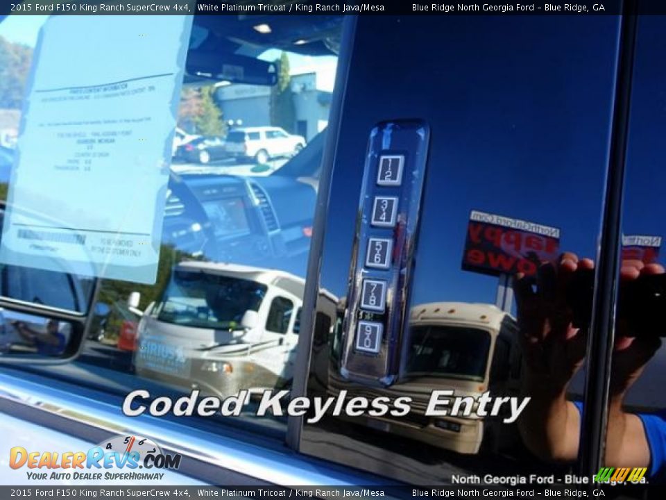 2015 Ford F150 King Ranch SuperCrew 4x4 White Platinum Tricoat / King Ranch Java/Mesa Photo #28