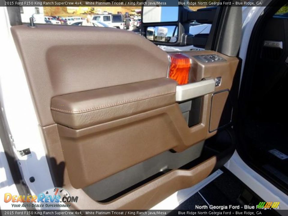2015 Ford F150 King Ranch SuperCrew 4x4 White Platinum Tricoat / King Ranch Java/Mesa Photo #30