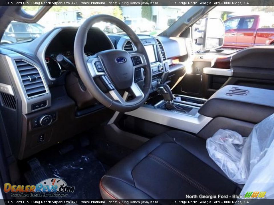 2015 Ford F150 King Ranch SuperCrew 4x4 White Platinum Tricoat / King Ranch Java/Mesa Photo #31