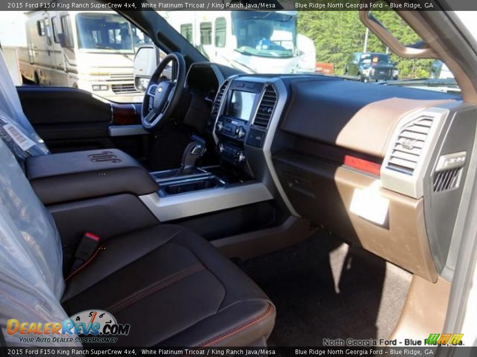 2015 Ford F150 King Ranch SuperCrew 4x4 White Platinum Tricoat / King Ranch Java/Mesa Photo #32