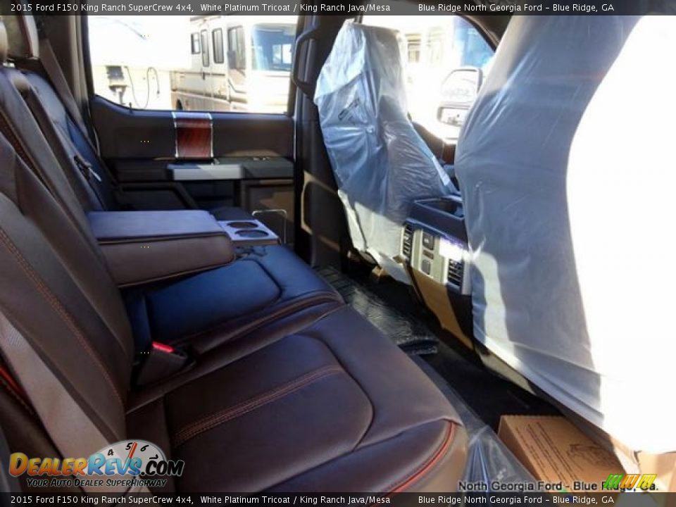 2015 Ford F150 King Ranch SuperCrew 4x4 White Platinum Tricoat / King Ranch Java/Mesa Photo #34