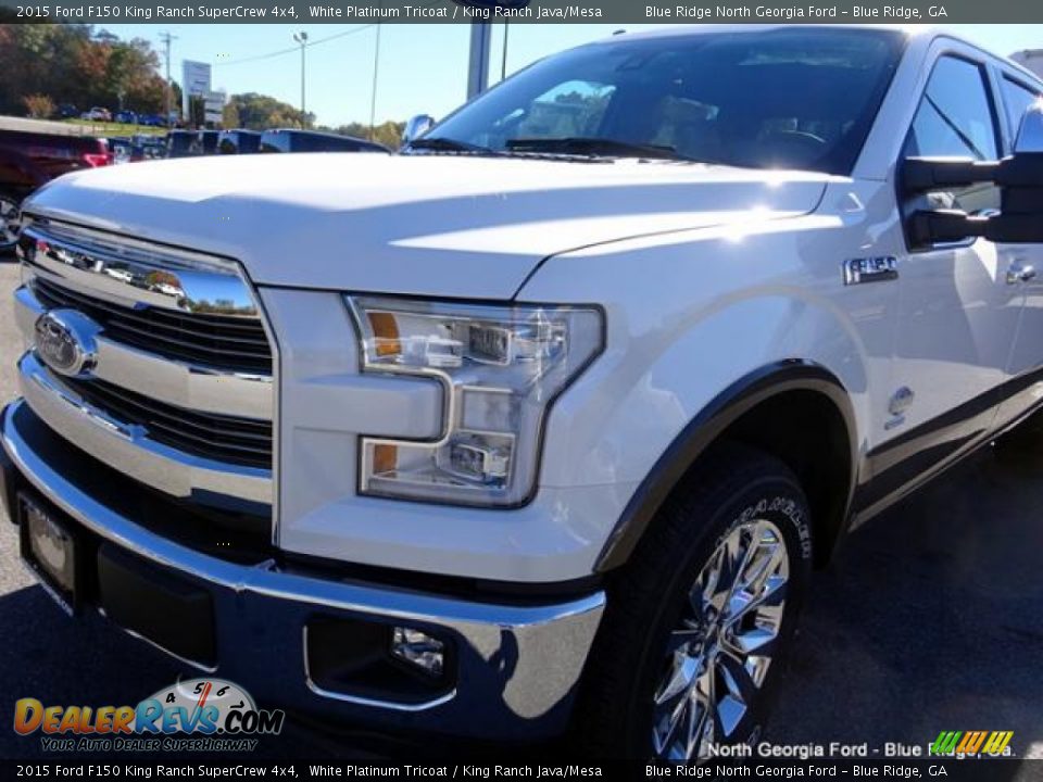 2015 Ford F150 King Ranch SuperCrew 4x4 White Platinum Tricoat / King Ranch Java/Mesa Photo #35