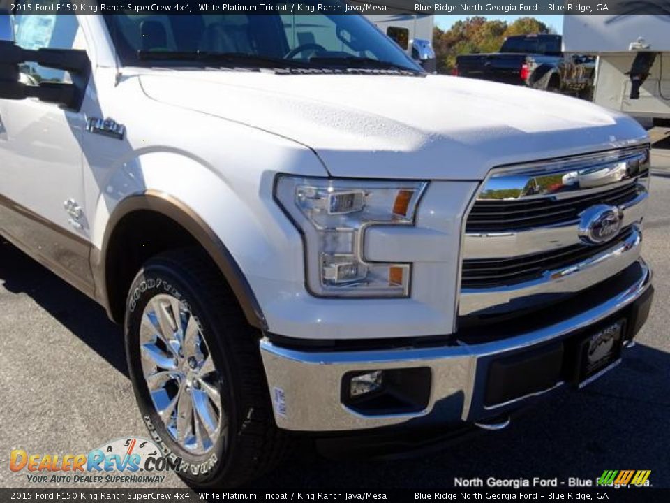 2015 Ford F150 King Ranch SuperCrew 4x4 White Platinum Tricoat / King Ranch Java/Mesa Photo #36