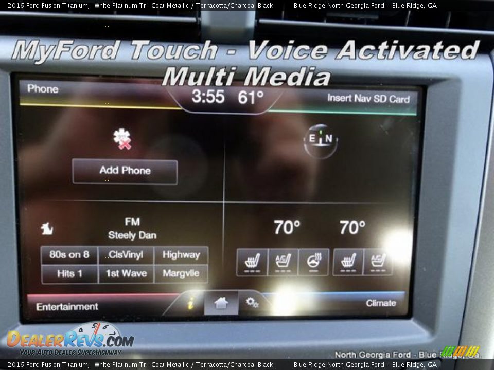 2016 Ford Fusion Titanium White Platinum Tri-Coat Metallic / Terracotta/Charcoal Black Photo #21