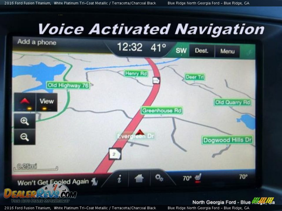 2016 Ford Fusion Titanium White Platinum Tri-Coat Metallic / Terracotta/Charcoal Black Photo #22