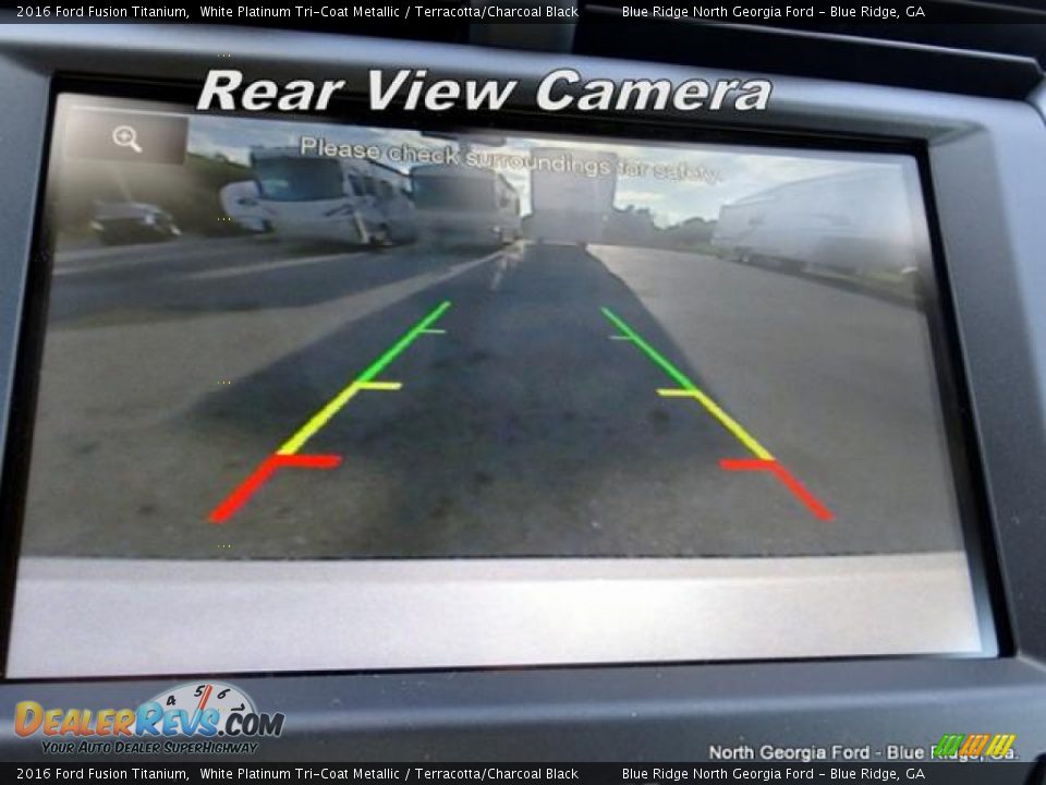 2016 Ford Fusion Titanium White Platinum Tri-Coat Metallic / Terracotta/Charcoal Black Photo #23