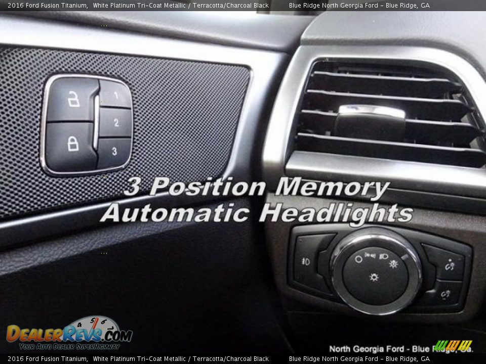 2016 Ford Fusion Titanium White Platinum Tri-Coat Metallic / Terracotta/Charcoal Black Photo #26