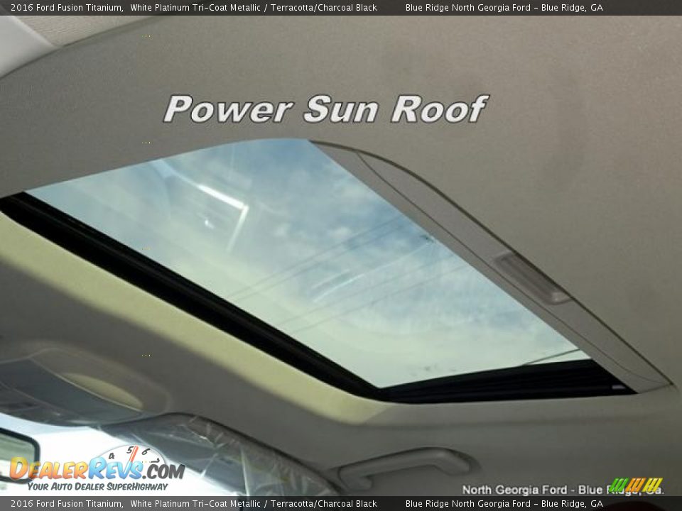 2016 Ford Fusion Titanium White Platinum Tri-Coat Metallic / Terracotta/Charcoal Black Photo #27