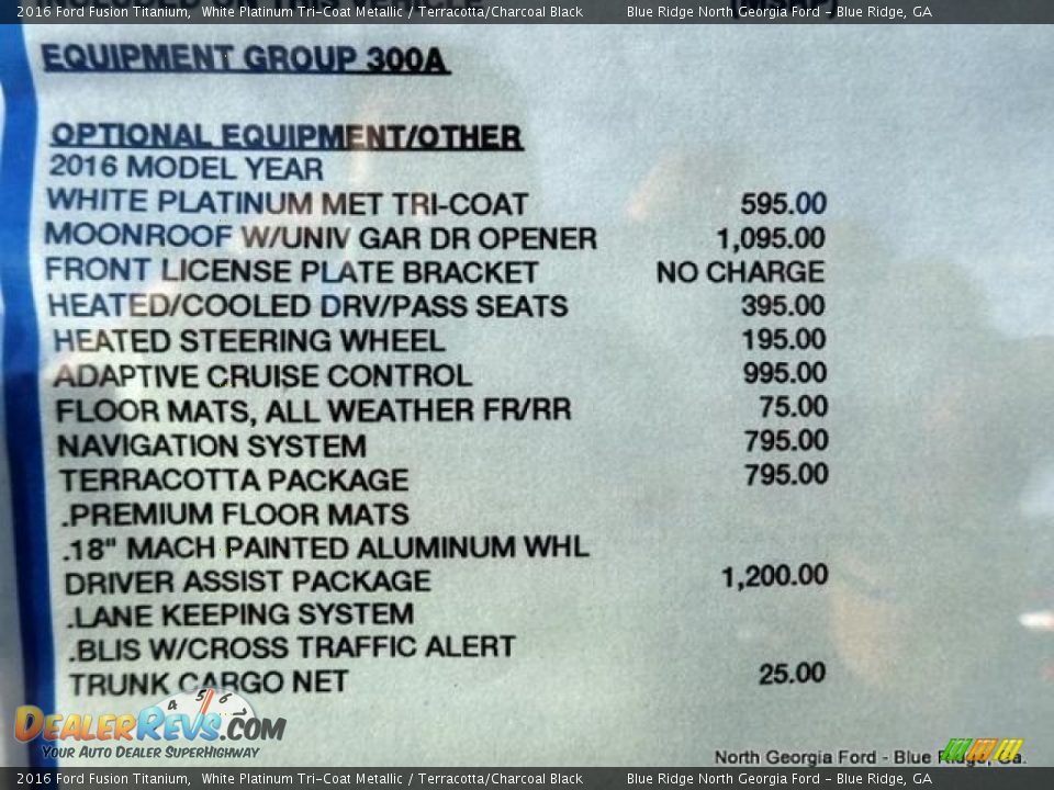 2016 Ford Fusion Titanium White Platinum Tri-Coat Metallic / Terracotta/Charcoal Black Photo #28