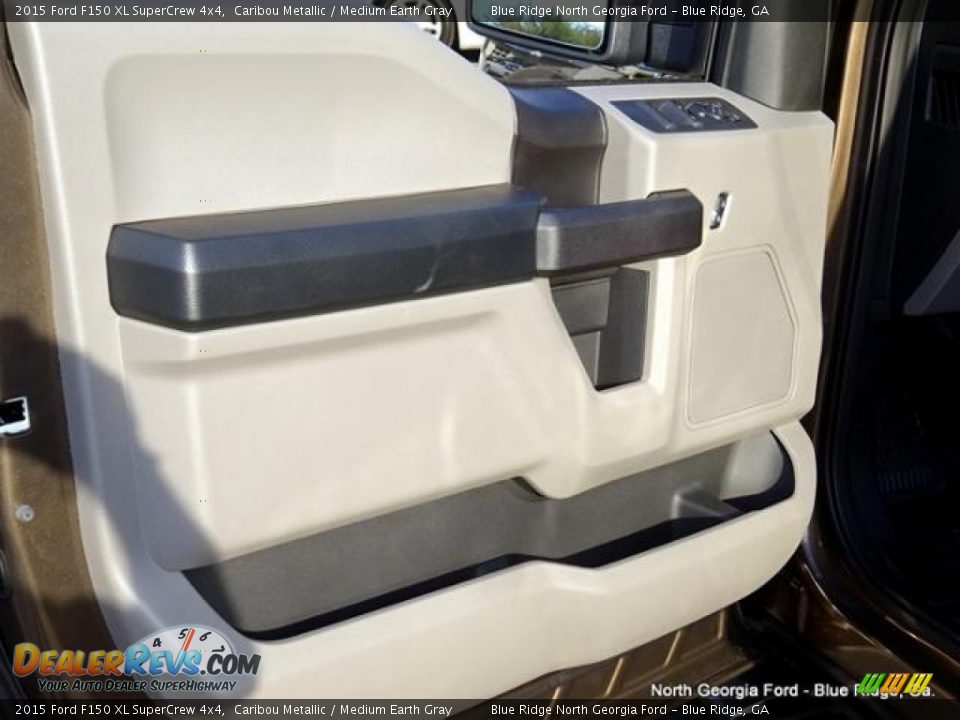 2015 Ford F150 XL SuperCrew 4x4 Caribou Metallic / Medium Earth Gray Photo #27