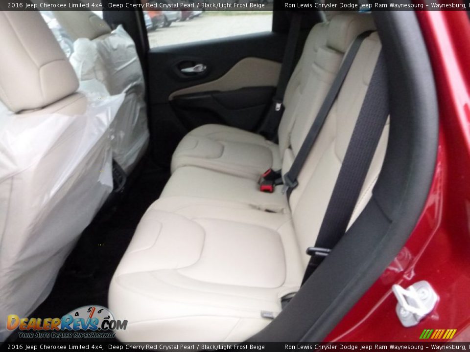 2016 Jeep Cherokee Limited 4x4 Deep Cherry Red Crystal Pearl / Black/Light Frost Beige Photo #4