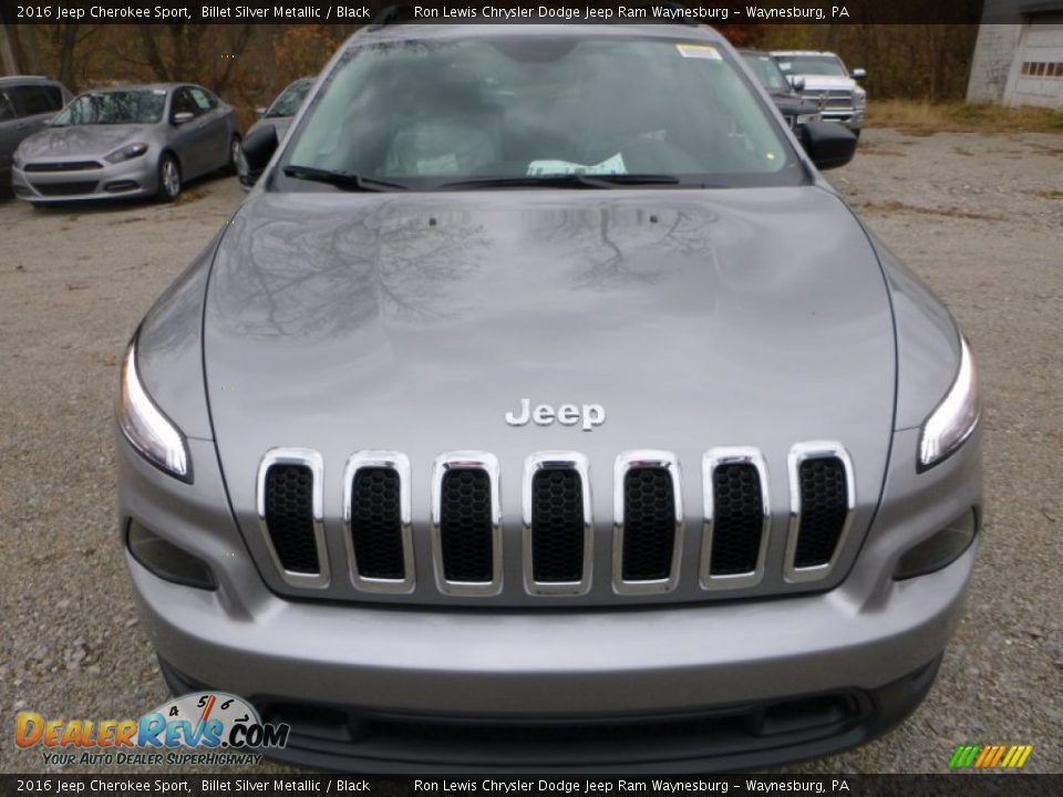 2016 Jeep Cherokee Sport Billet Silver Metallic / Black Photo #13