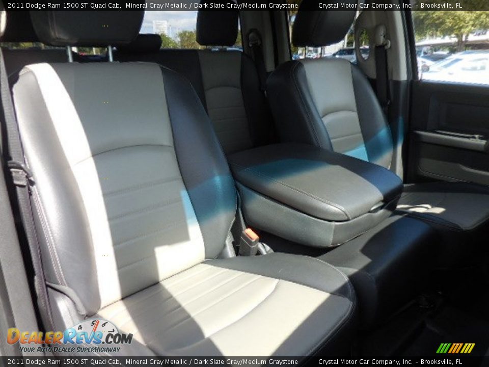 2011 Dodge Ram 1500 ST Quad Cab Mineral Gray Metallic / Dark Slate Gray/Medium Graystone Photo #12