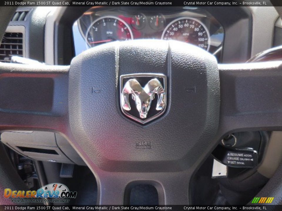 2011 Dodge Ram 1500 ST Quad Cab Mineral Gray Metallic / Dark Slate Gray/Medium Graystone Photo #21