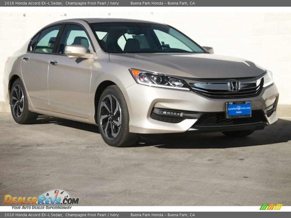 2016 Honda Accord EX-L Sedan Champagne Frost Pearl / Ivory Photo #1