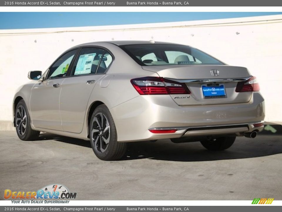 2016 Honda Accord EX-L Sedan Champagne Frost Pearl / Ivory Photo #2