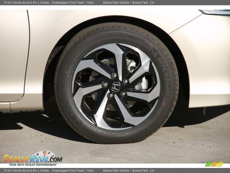 2016 Honda Accord EX-L Sedan Champagne Frost Pearl / Ivory Photo #5
