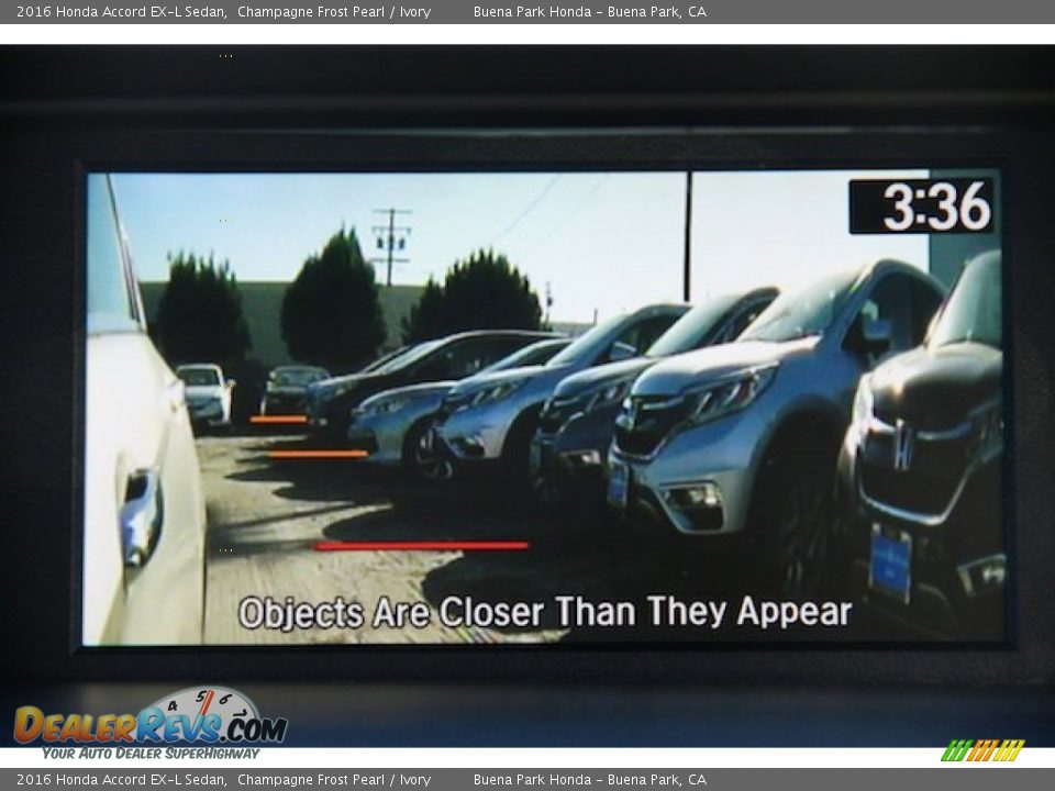 2016 Honda Accord EX-L Sedan Champagne Frost Pearl / Ivory Photo #6