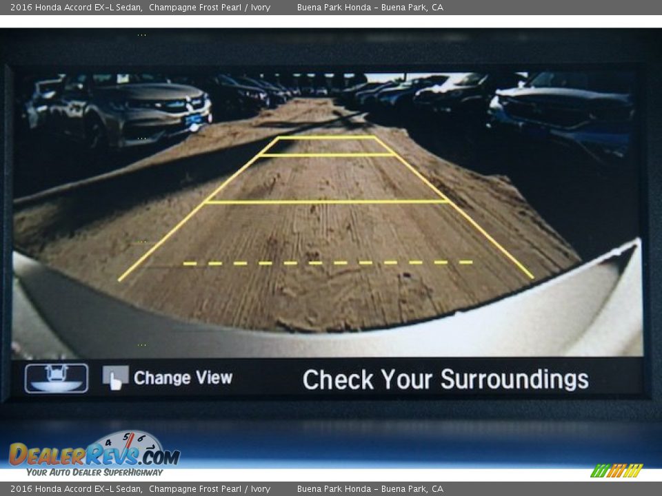 2016 Honda Accord EX-L Sedan Champagne Frost Pearl / Ivory Photo #7