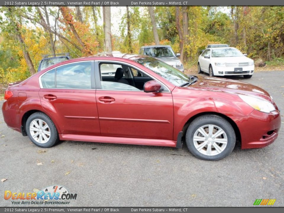 2012 Subaru Legacy 2.5i Premium Venetian Red Pearl / Off Black Photo #4