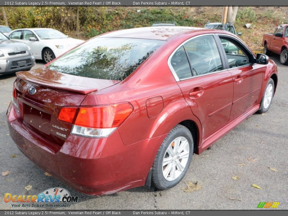 2012 Subaru Legacy 2.5i Premium Venetian Red Pearl / Off Black Photo #6