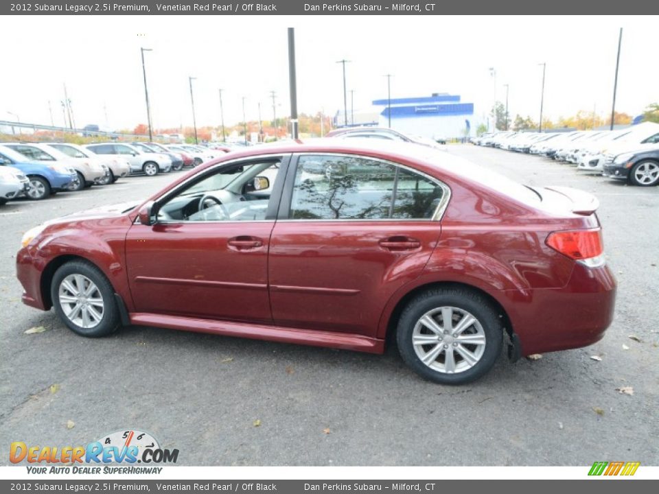 2012 Subaru Legacy 2.5i Premium Venetian Red Pearl / Off Black Photo #10