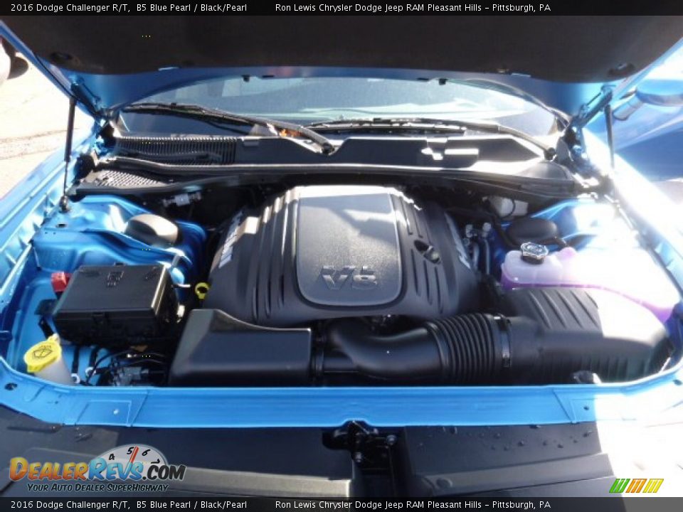 2016 Dodge Challenger R/T B5 Blue Pearl / Black/Pearl Photo #13