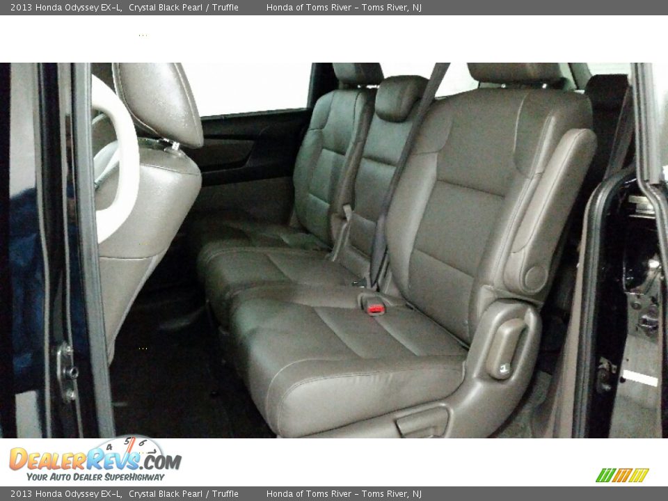 2013 Honda Odyssey EX-L Crystal Black Pearl / Truffle Photo #19